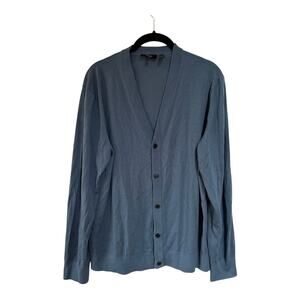Theory Regal Wool V-Neck Cardigan Size L